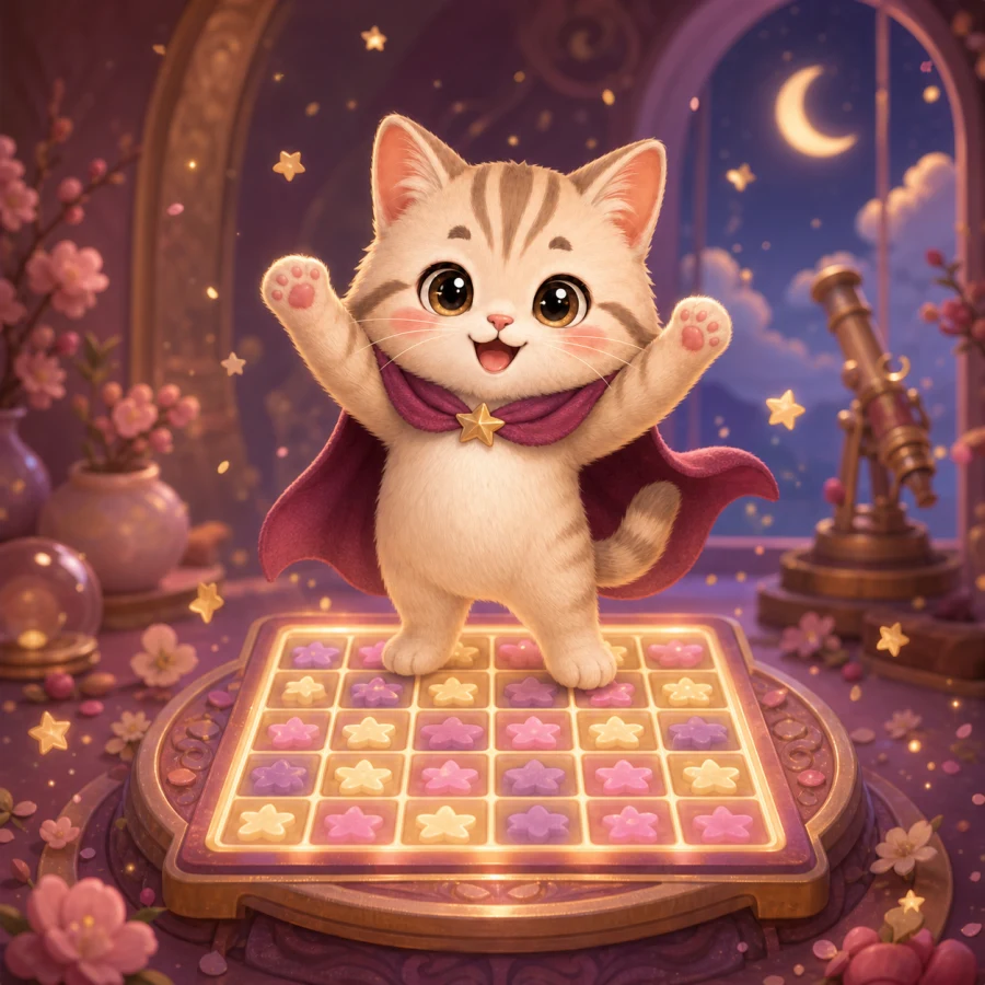 Mochi the cat illustration for the Ultra difficulty mode